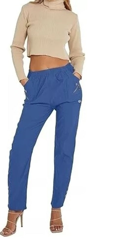 Women's Plain Cherry Berry Italian Summer Full-Length Trousers (Sizes 10-24) Comfort Fabric Womenswear Aesthetic