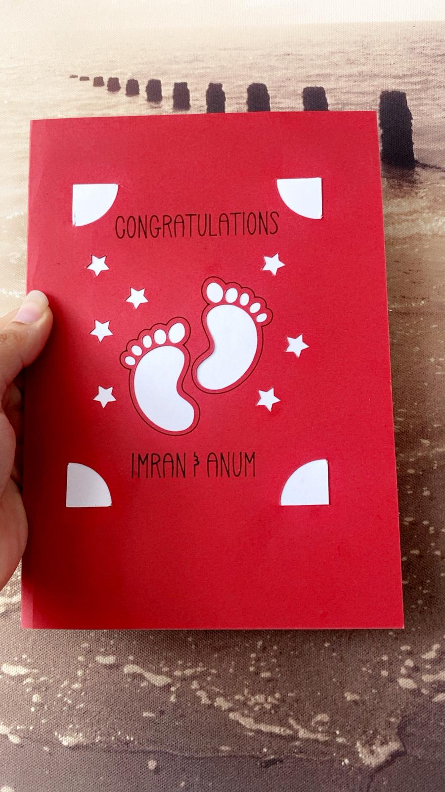 Personalised Greeting Card – Custom Birthday, Wedding, Anniversary & Thank You Card with Name & Message | Unique Keepsake Gift