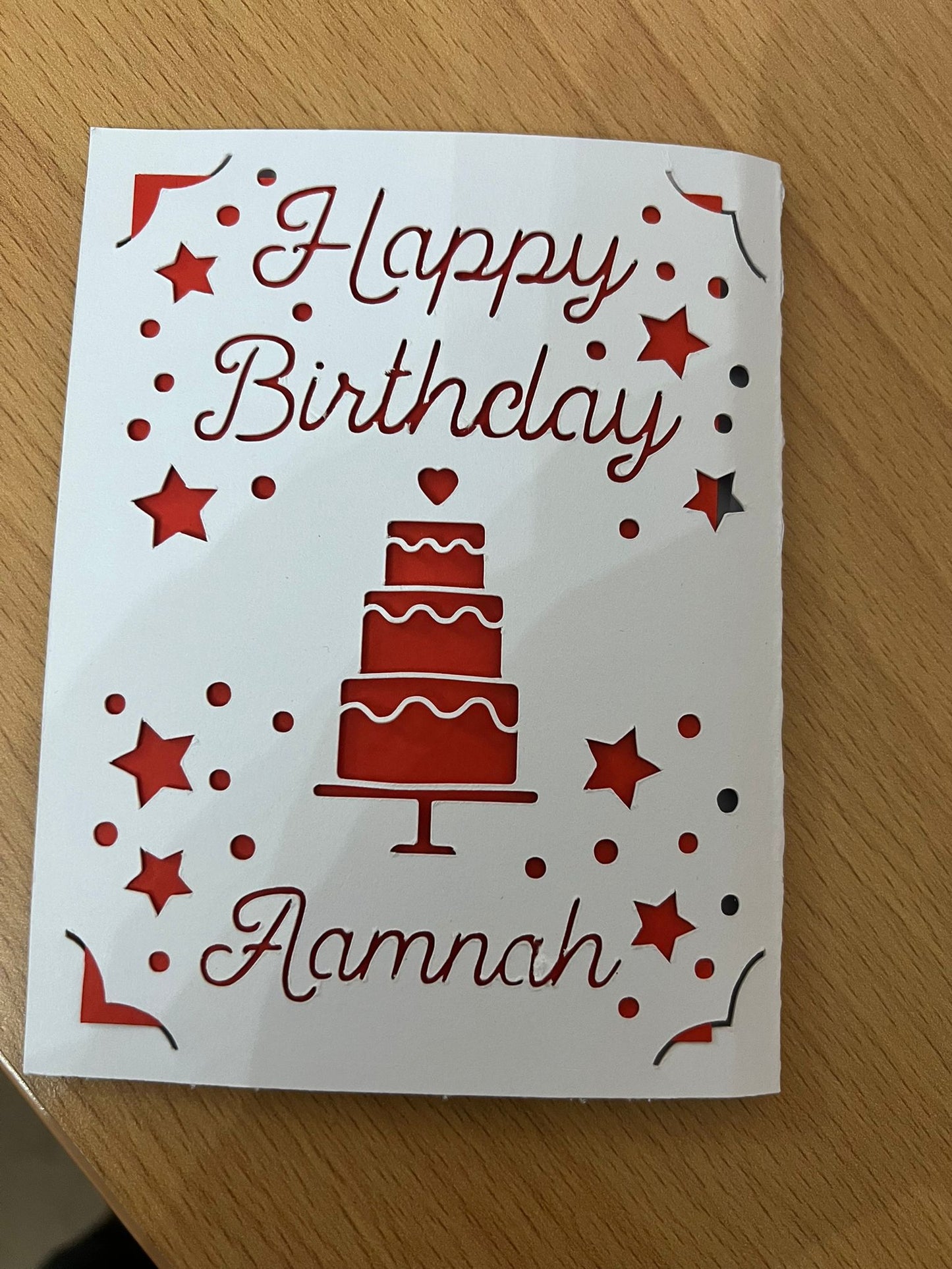 Personalised Greeting Card – Custom Birthday, Wedding, Anniversary & Thank You Card with Name & Message | Unique Keepsake Gift