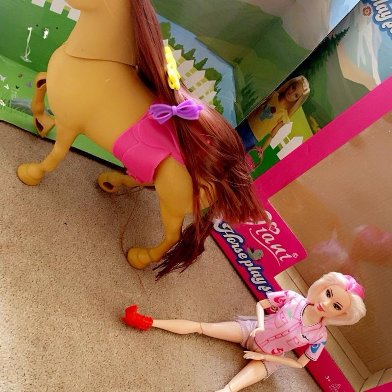 Giani Doll & Horse Play Set β Brown Horse Design with Brush & Accessories | Perfect Gift for Imaginative Play