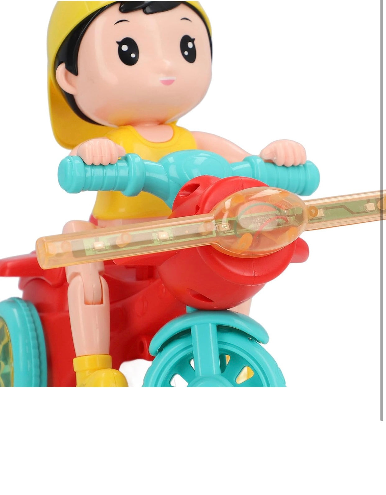 Electric Tricycle Toy,Stunt Motorcycle Vehicle Toys with Light Music for Baby Toddlers