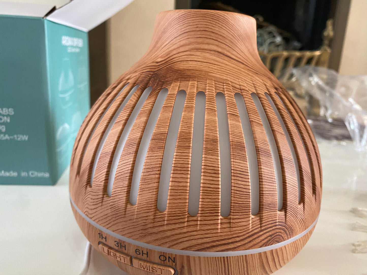 Aroma diffuser Dehumidifer wooden style with free oil