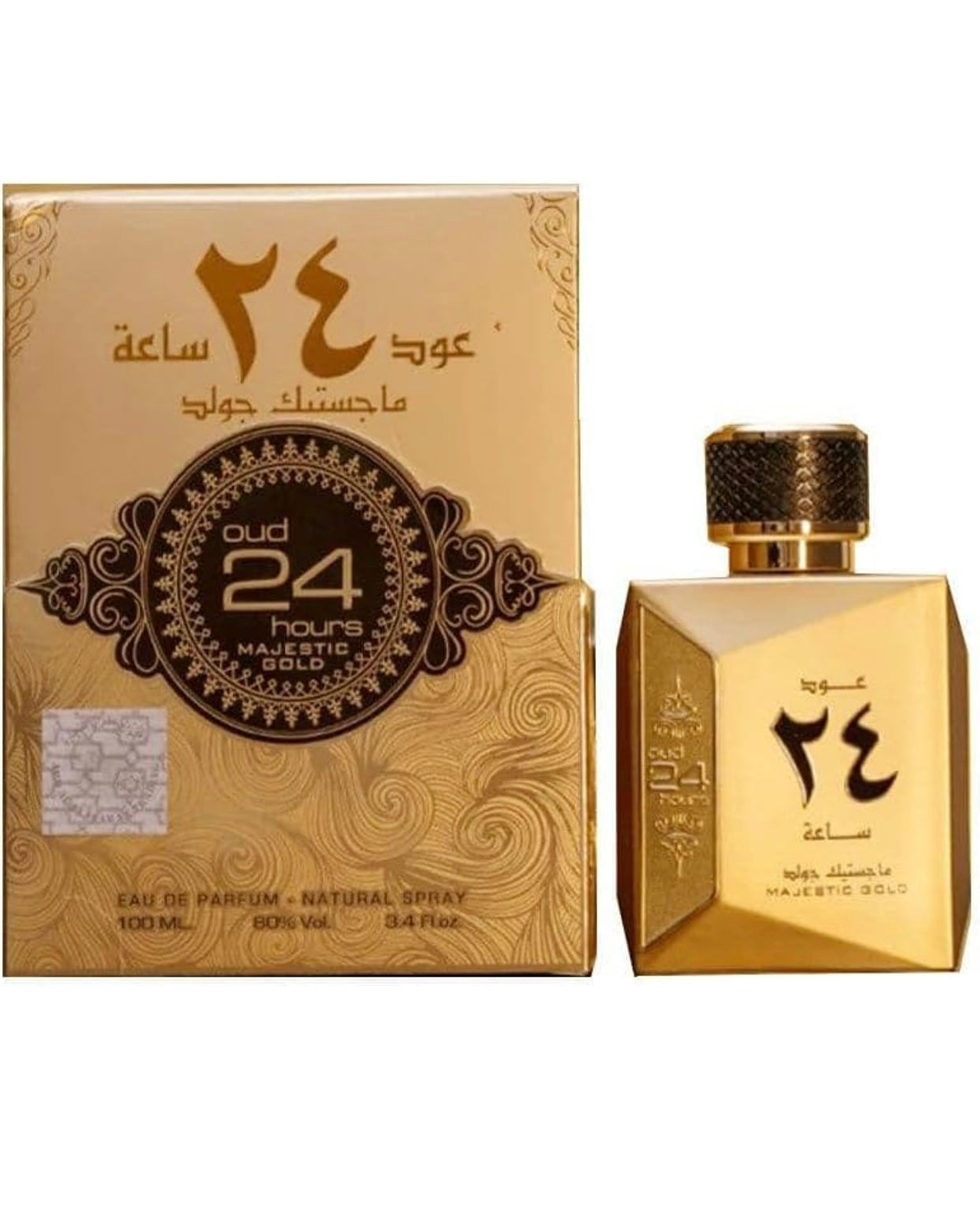 Oud 24 Hours Majestic Gold Edition Edp Perfume for Men and Women 100ml By Ard Al Zaafaran Best perfume gift