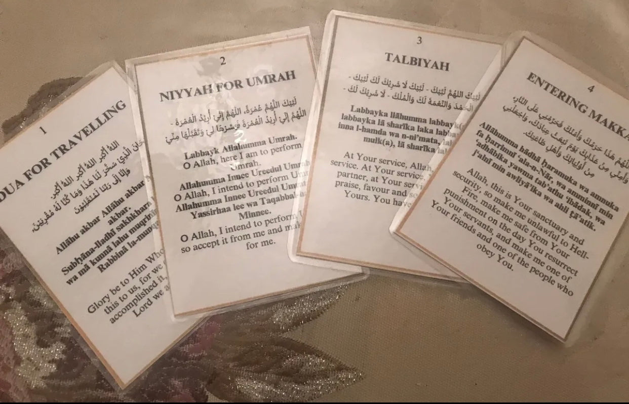 Umrah Dua cards perfect for pilgrimage 17 cards essential for Umrah