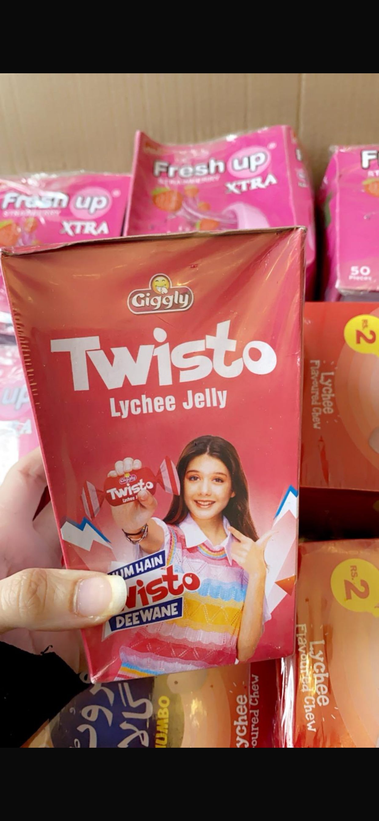 Twisto lychee flavour pakistani sweets