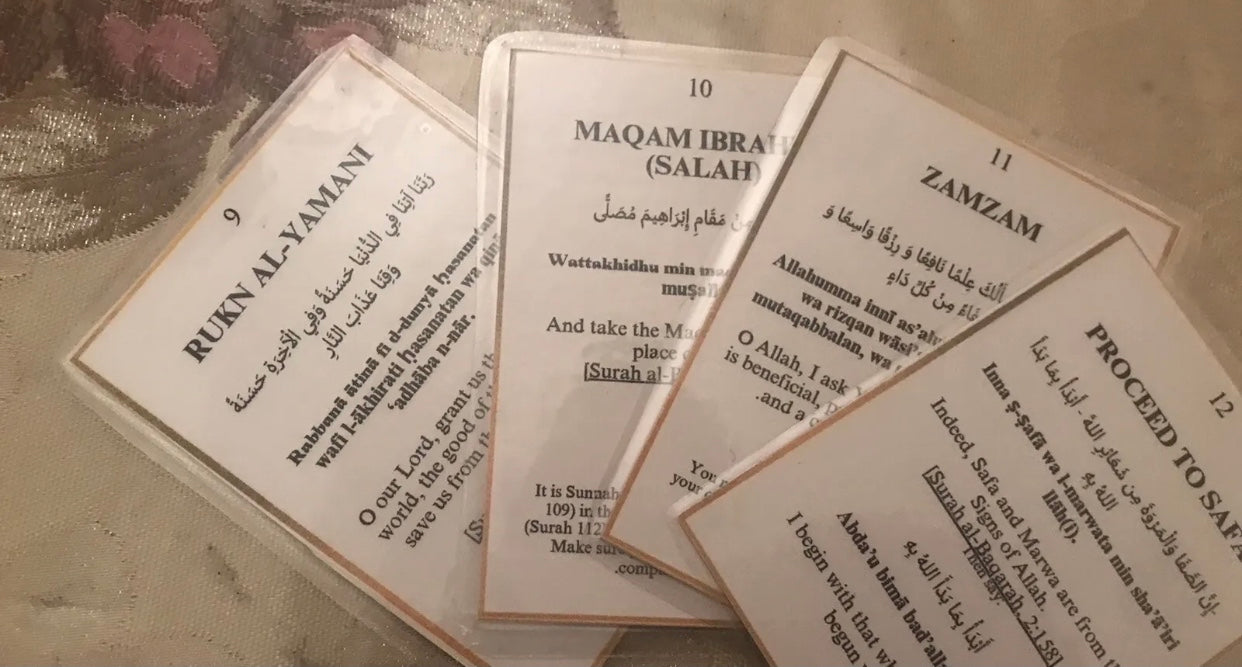 Umrah Dua cards perfect for pilgrimage 17 cards essential for Umrah