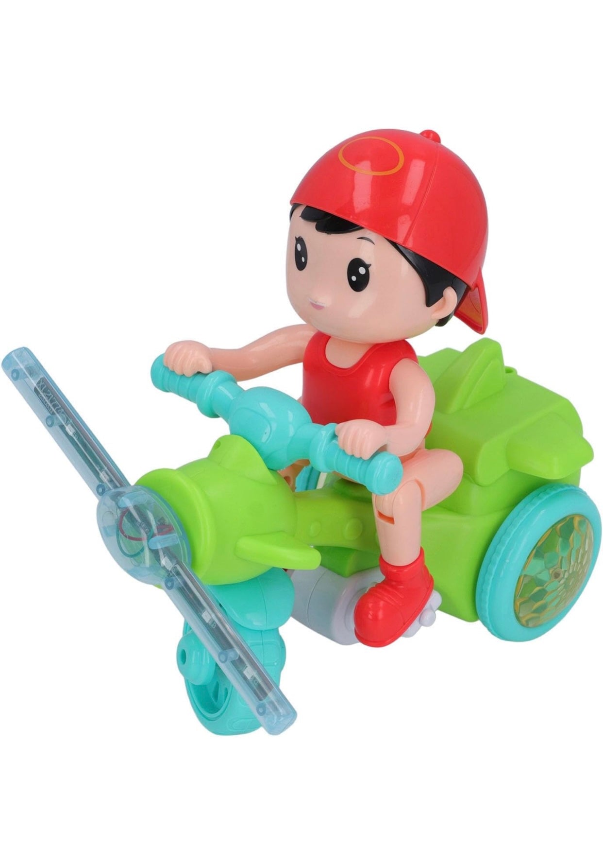 Electric Tricycle Toy,Stunt Motorcycle Vehicle Toys with Light Music for Baby Toddlers