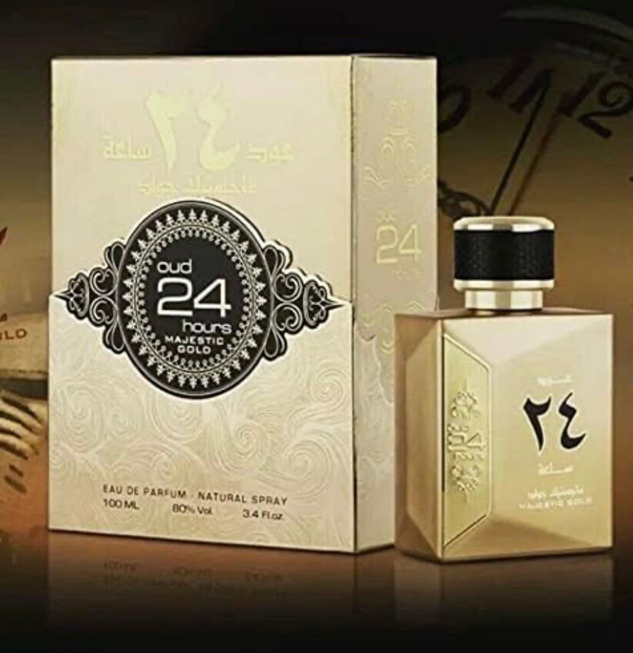 Oud 24 Hours Majestic Gold Edition Edp Perfume for Men and Women 100ml By Ard Al Zaafaran Best perfume gift