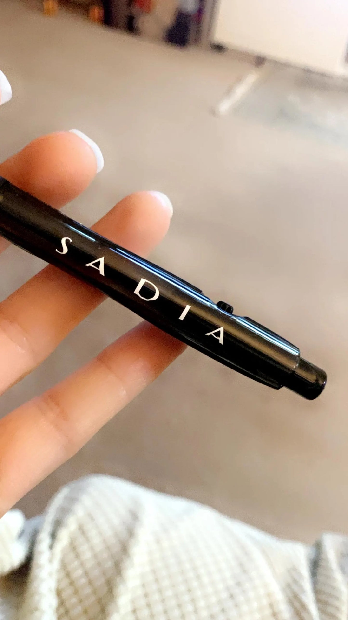 Personalised Black Bic Pen | Custom Name Printed | Smooth Writing Retractable Ballpoint – Gift for Office , School , or Events