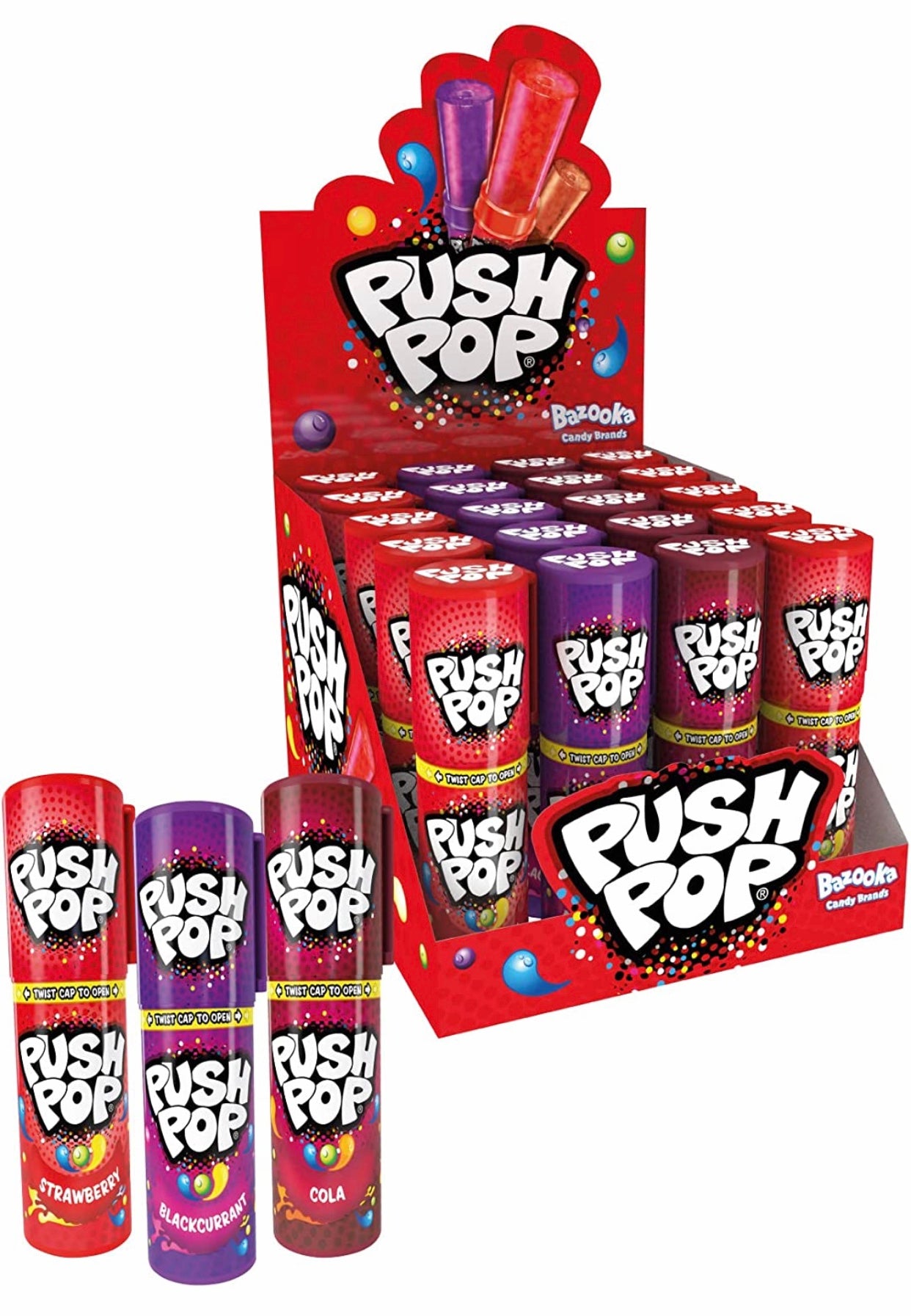 Push Pops Lollies - Retro Sweets - Assorted Flavour