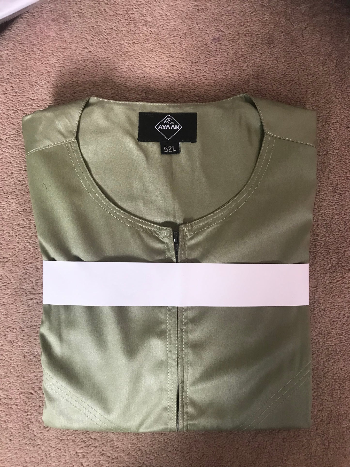 Olive Green Men’s long Islamic traditional jubba Thobe