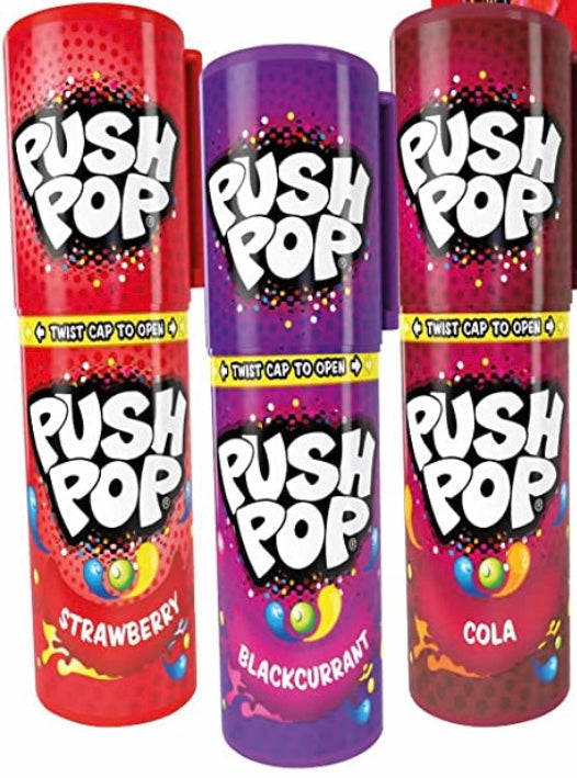 Push Pops Lollies - Retro Sweets - Assorted Flavour